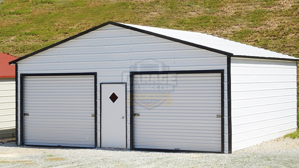 Metal Garages 26'x26' Two Car Garage