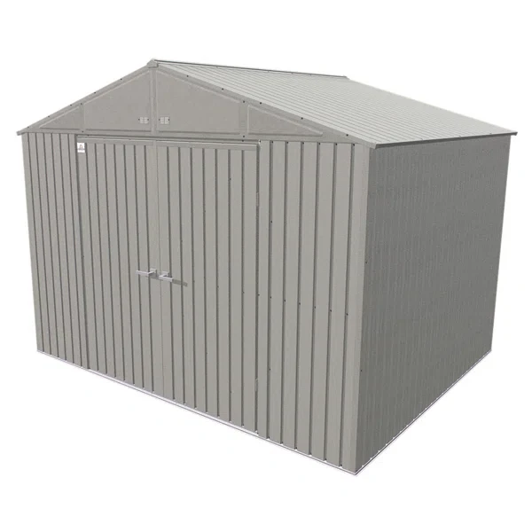 10 ft. W x 8 ft. D Galvanized Steel Storage Shed