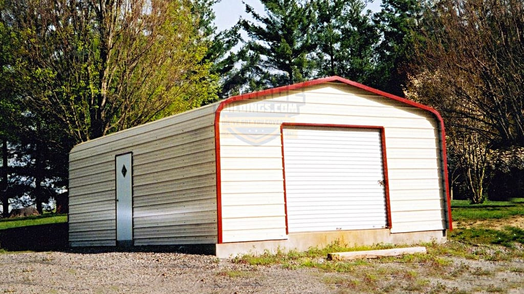 Metal Garages 20'x21' Metal Garage