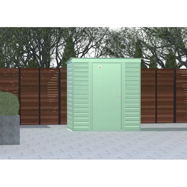 6 ft. W x 4 ft. D Metal Storage Shed