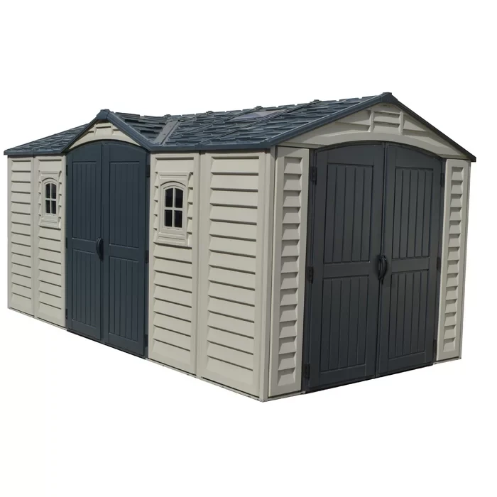 Apex Pro 15 ft. W x 8 ft. D Plastic Storage Shed