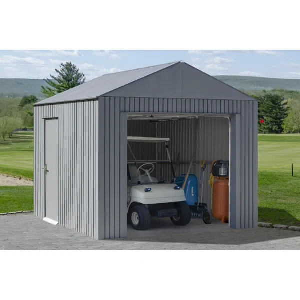 Everest 12 ft. x 10 ft. Metal Garage Shed