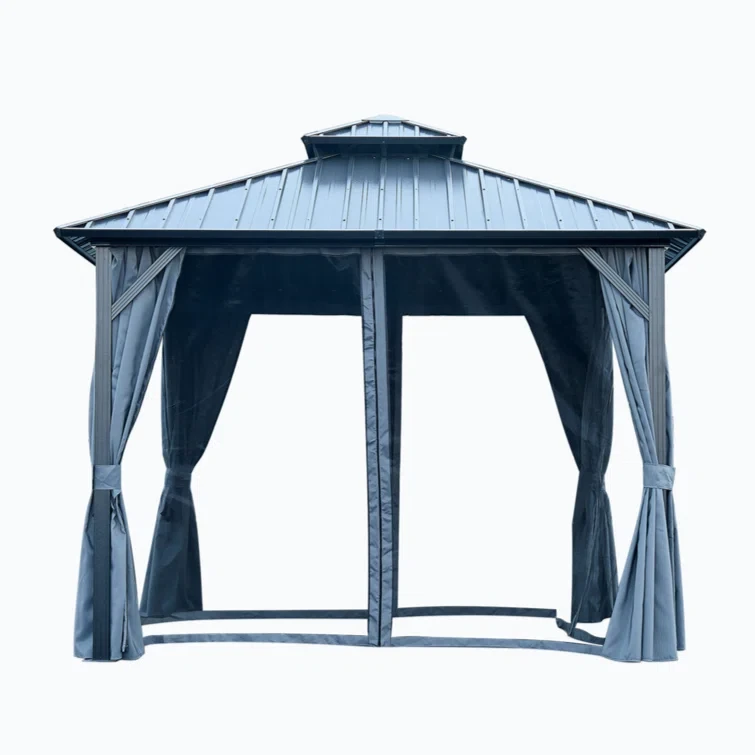 Aluminum Vault Gazebo: 11.98 ft x 11.98 ft