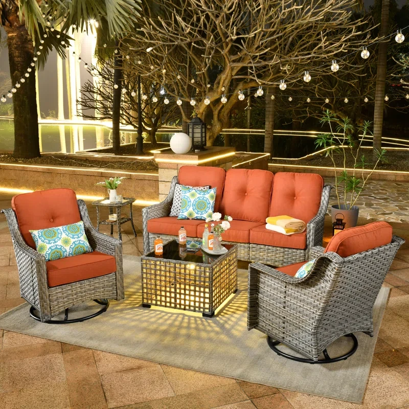 Emroy 5 - Person Outdoor Seating Group with Cushions