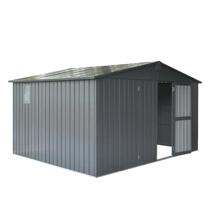 12 ft. W x 9 ft. D Metal Storage Shed