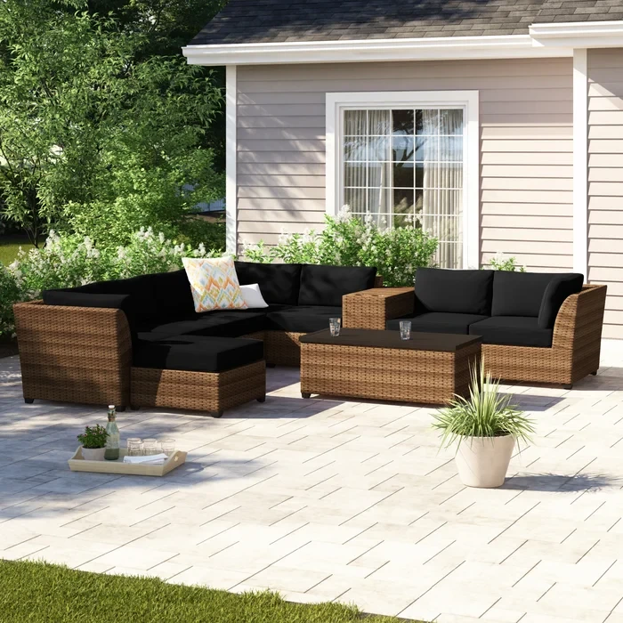 Ambroselli 6 - Person Outdoor Seating Group with Cushions