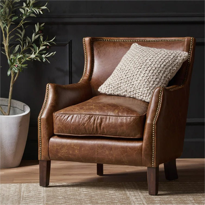 Genuine Leather Single Sofa