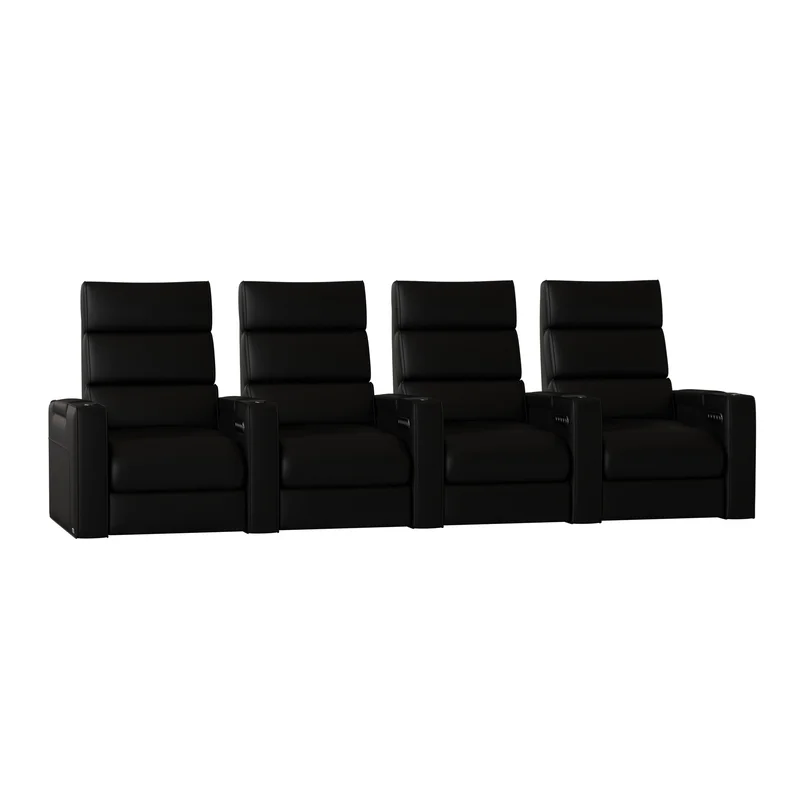 Dream HR Series Upholstered Power Reclining Home Theater Seating with Cup Holder