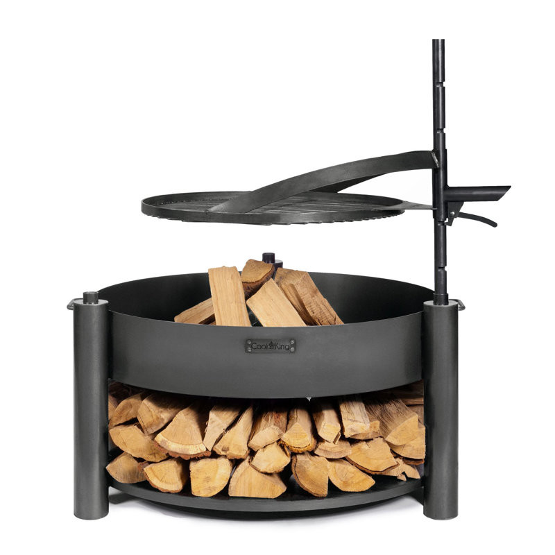 Montana X Cook King Steel Wood Burning Fire Pit