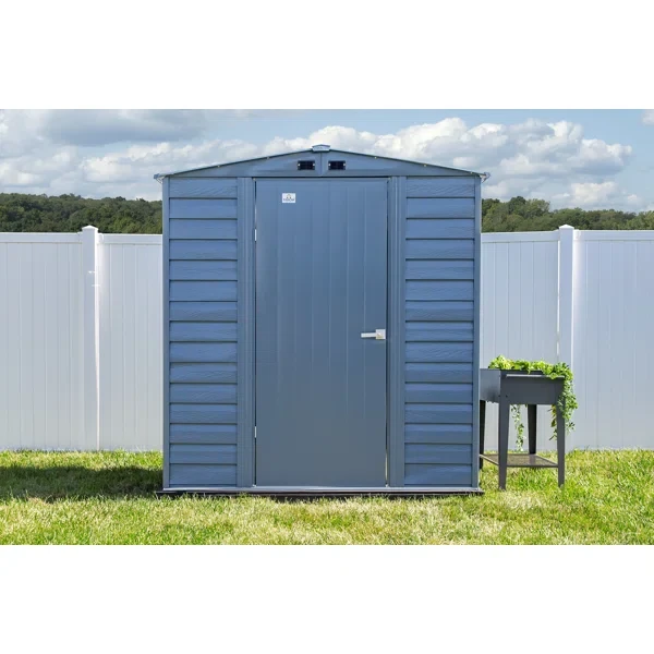 6 ft. W x 5 ft. D Metal Storage Shed