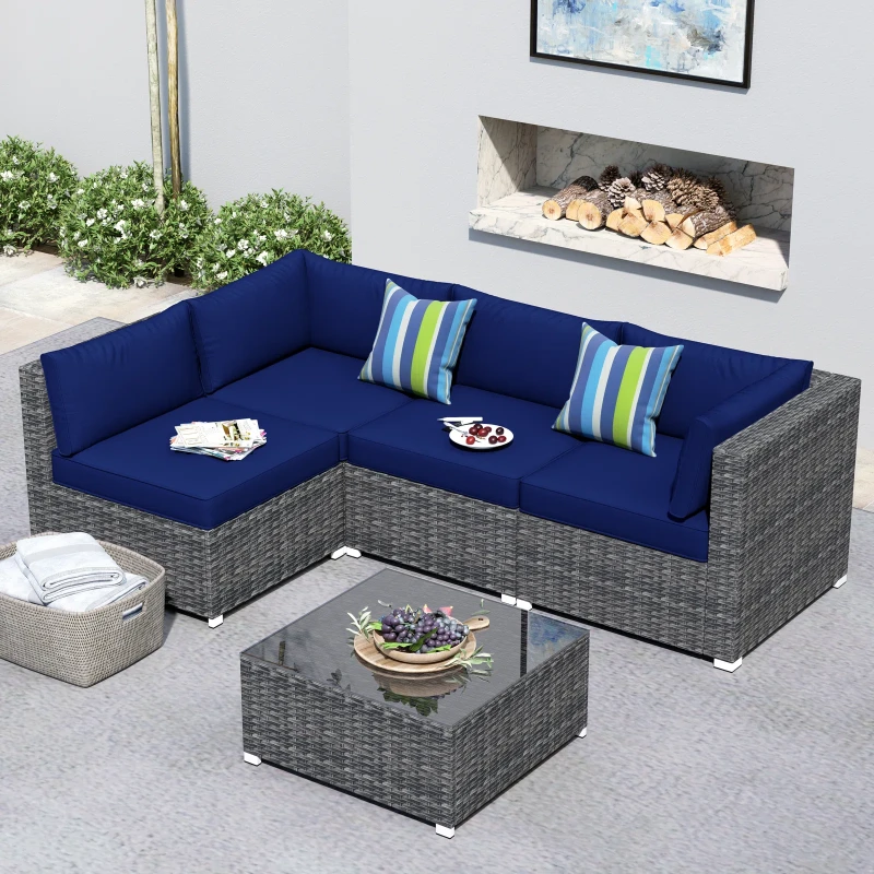 4 - Person Outdoor Seating Group with Cushions