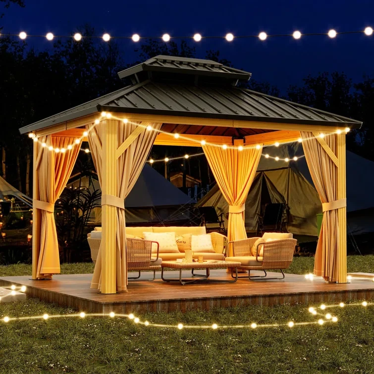 12 Ft. W x 10 Ft. D Aluminum Gazebo