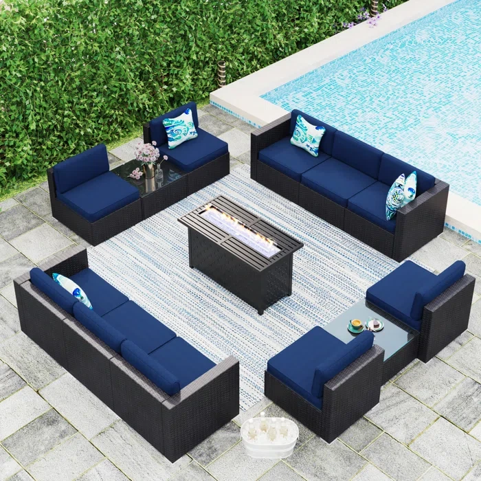 Argyri 10 - Person Outdoor Seating Group with Cushions