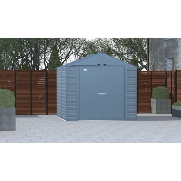 8 ft. W x 6 ft. D Metal Storage Shed