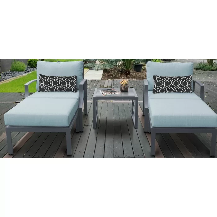 Analyssia 2 - Person Outdoor Seating Group with Cushions