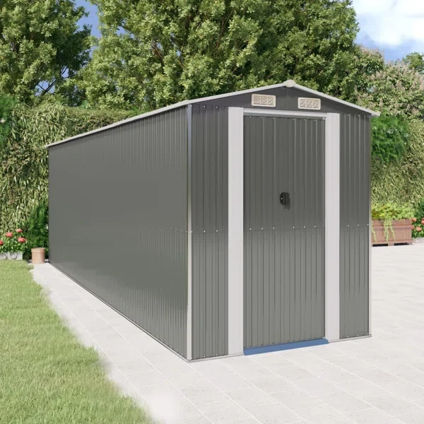 Metal Storage Shed 75.6" W x 238.6" D