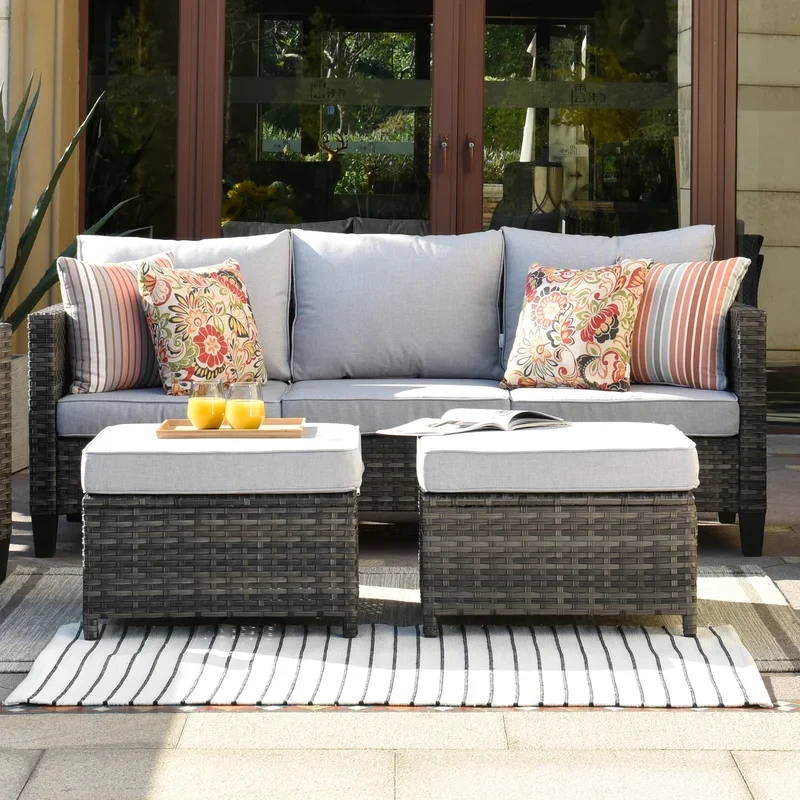 Kaniha 3 - Person Outdoor Seating Group with Cushions