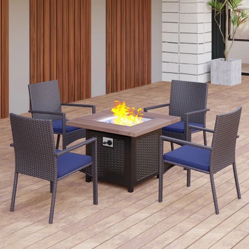 Alyah 4 - Person Outdoor Seating Group with Cushions