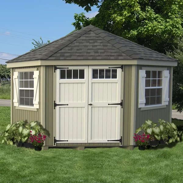 10' W x 10' D Colonial 5 Corner Shed