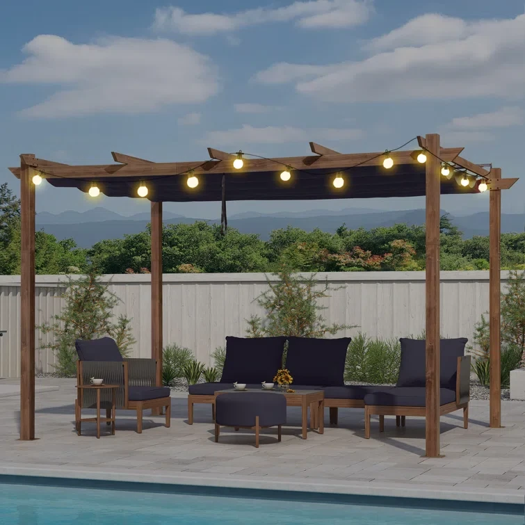 13 Ft. W x 10 Ft. D Aluminum Pergola