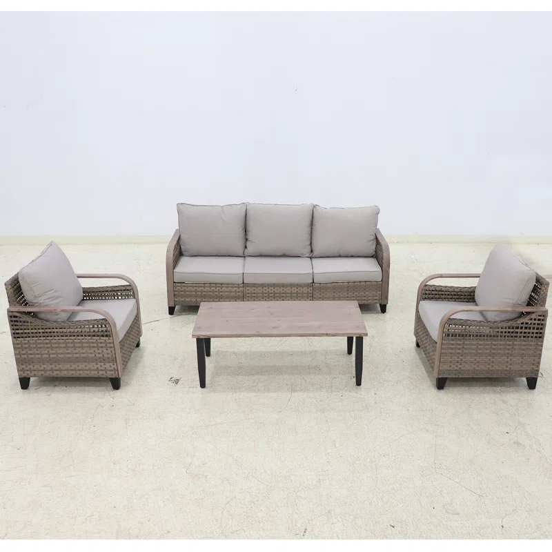 Matherne 5 - Person Outdoor Seating Group with Cushions