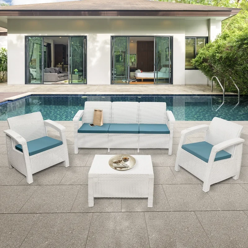 Torino 5 - Person Outdoor Seating Group with Cushions