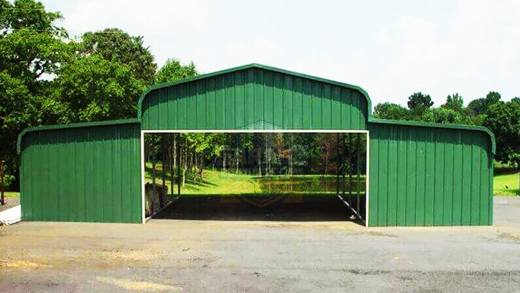 Metal Garage 48'x21' Regular Roof Barn