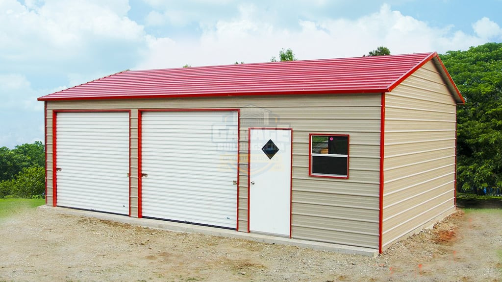 Metal Garage 24'x31' Boxed Eave Garage