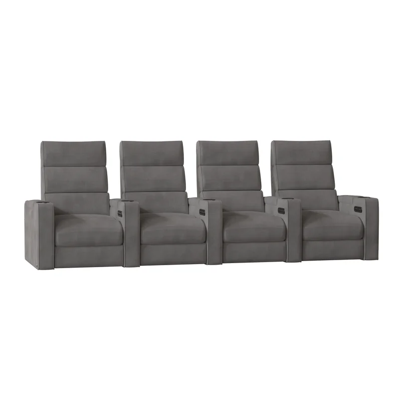 Dream HR Series Upholstered Power Reclining Home Theater Seating with Cup Holder