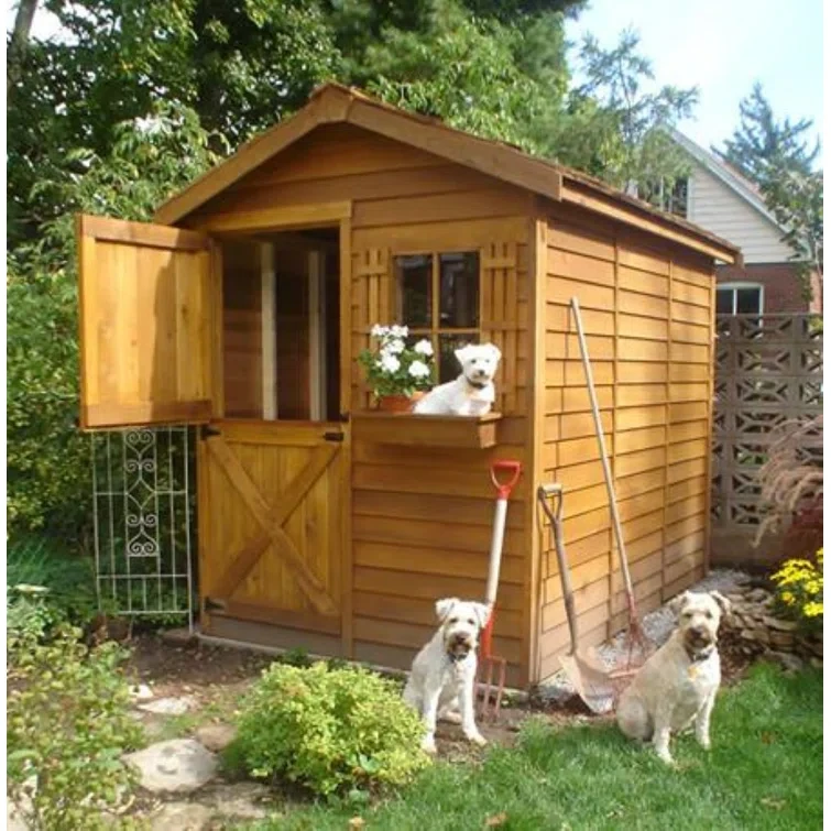 Gardener 6 ft. W x 6 ft. D Western Red Cedar Wood Traditional Storage Shed