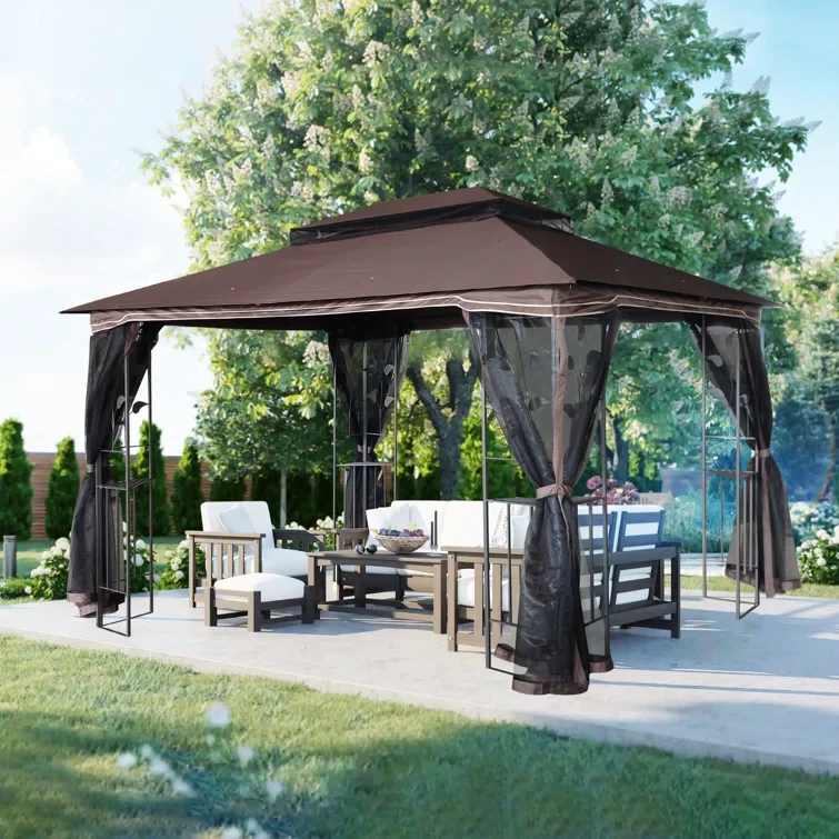 13 Ft. W x 10 Ft. D Metal Patio Gazebo