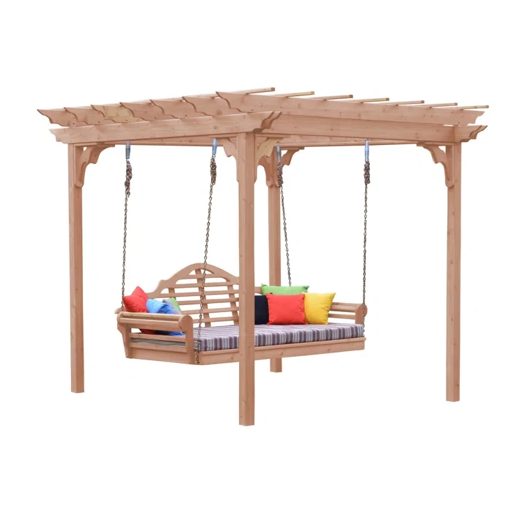 8 ft. W x 6 ft. D Solid Wood Pergola