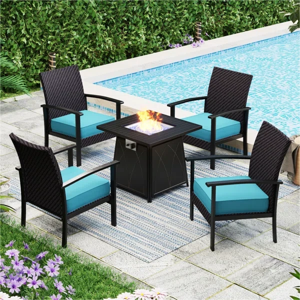 Alyah 4 - Person Outdoor Seating Group with Cushions