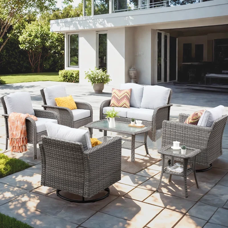 6 - Person Outdoor Seating Group With Cushions