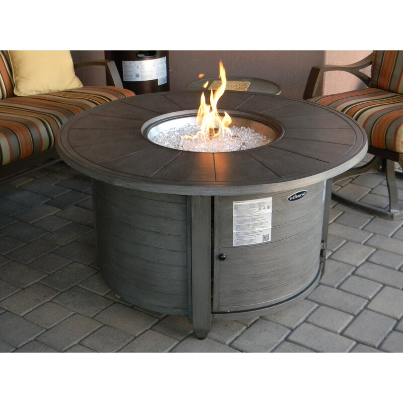 Speedway Aluminum Propane Fire Pit Table