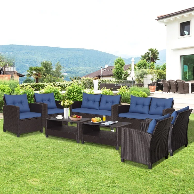 Anaan 8 - Person Outdoor Seating Group with Cushions