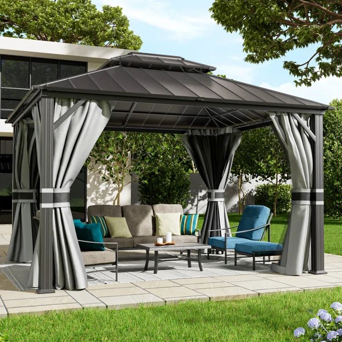 Briggs 12 Ft. W x 10 Ft. D Aluminum Patio Gazebo