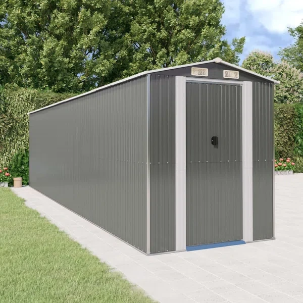 Metal Storage Shed 75.6" W x 303.9" D