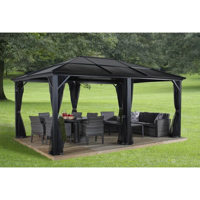 Meridien 12 Ft. W x 16 Ft. D Aluminum Patio Gazebo