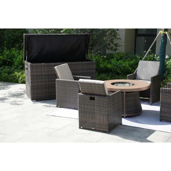 Areefa 4 - Person Outdoor Seating Group with Cushions