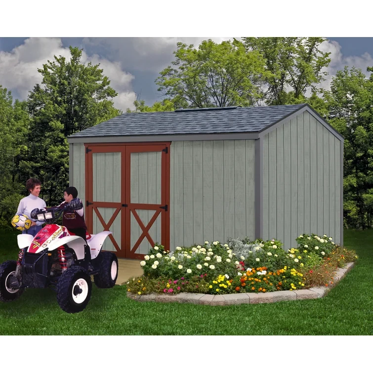 Cypress 10 ft. W x 12 ft. D Solid Wood Storage Shed