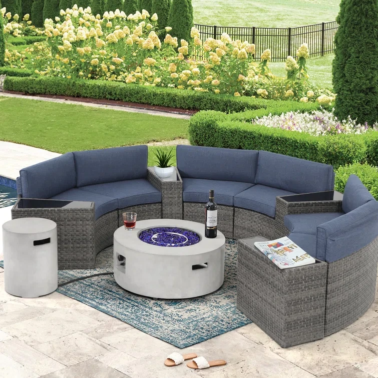 6 - Person Outdoor Seating Group with Cushions