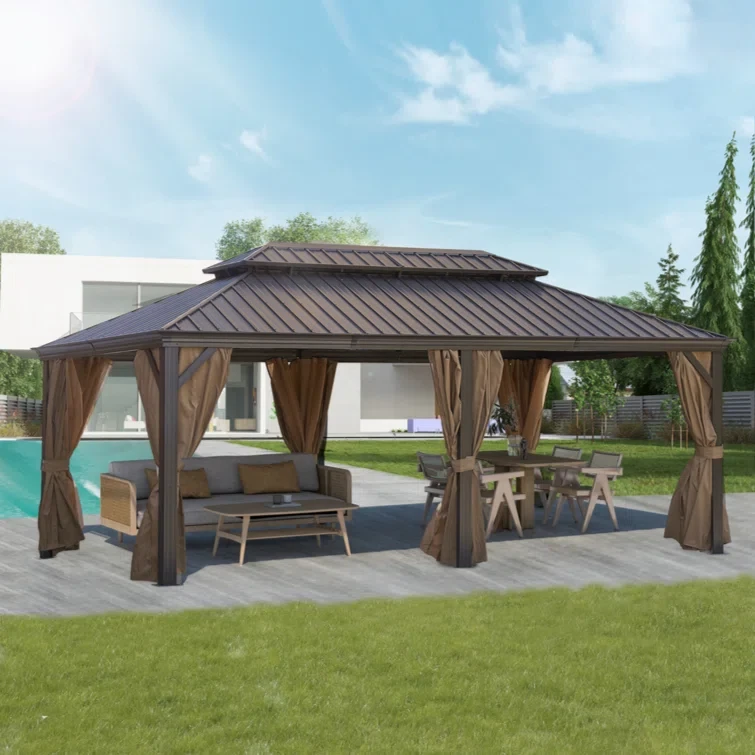 Aluminum Vault Gazebo11.98 (ft) x 19.68 (ft)