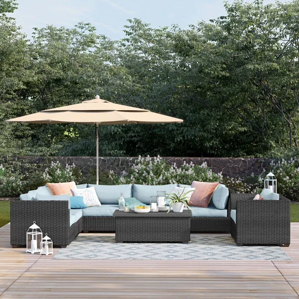 Anastase 7 - Person Outdoor Seating Group with Cushions