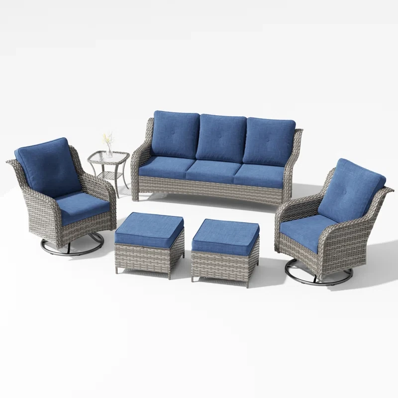 Jeri 5 - Person Outdoor Seating Group with Cushions