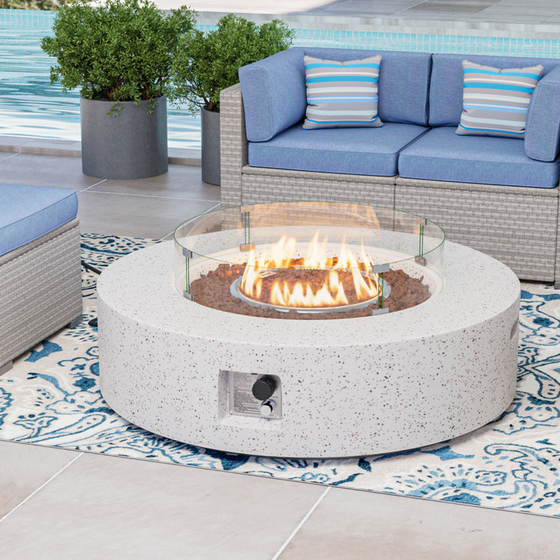 Langport Concrete Propane Fire Pit Table