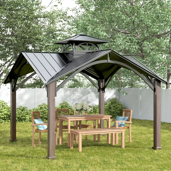 Roanforth 11 Ft. W x 11 Ft. D Steel Patio Gazebo