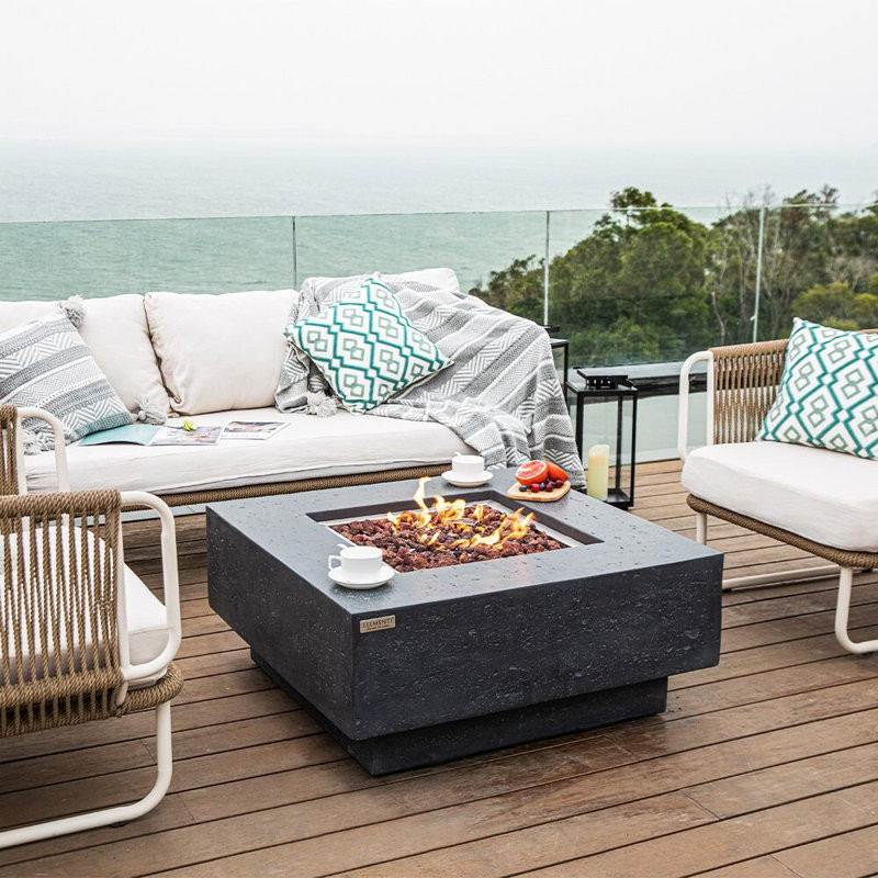 Manhattan Concrete Fire Pit Table