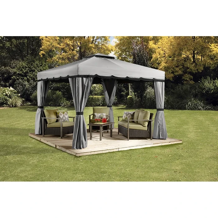 10 Ft. W x 12 Ft. D Aluminum Patio Gazebo