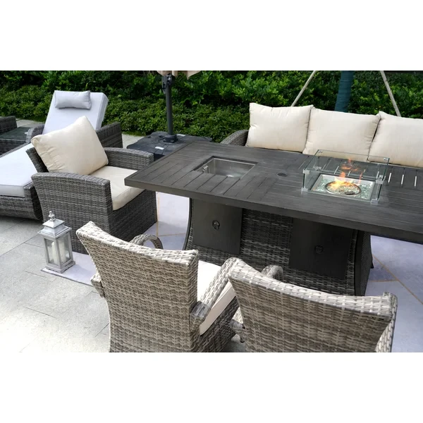 Aliaksey 10 - Person Outdoor Seating Group with Cushions